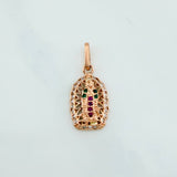 Dije Virgen De Guadalupe 1.3 g / 2 cm Oro Rosa 18K