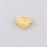 Herraje Circulo Letra O 0.6g / 1.7cm Oro Amarillo 18K