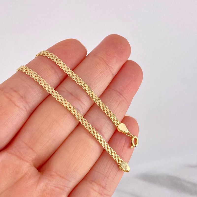 Pulso Chino 1.45g / 19.1cm / 2.45mm Oro Amarillo 18K