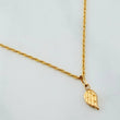 Set Cadena Lazo + Dije Ala / 1,15 gr / 45 cm Oro Amarillo 18K
