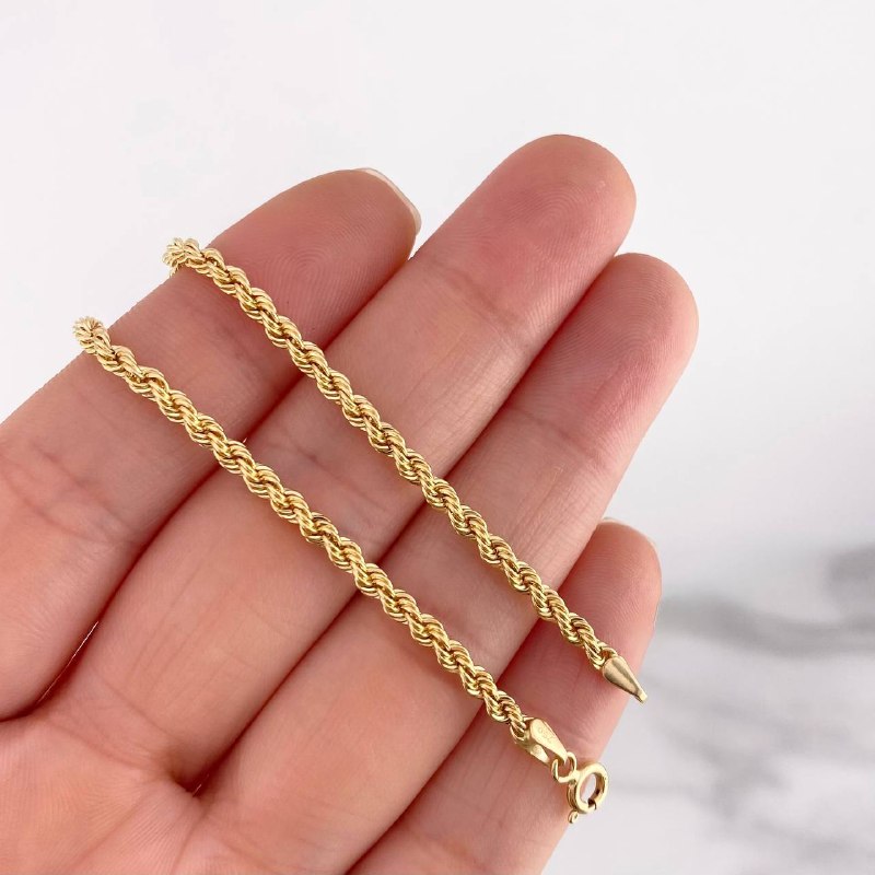 Tobillera Lazo 2.4g / 25.2cm / 2.7mm Oro Amarillo 18K