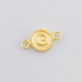 Herraje Circulo Letra G 0.4g / 1.5cm Oro Amarillo 18K