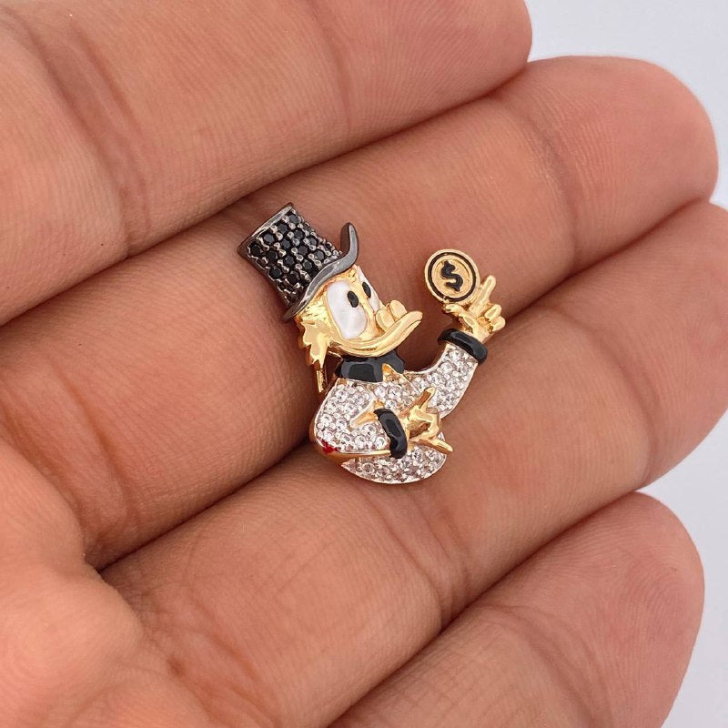 Herraje Pato Inspirado 4.3gr / 2.4cm / Tres Oros 18K $