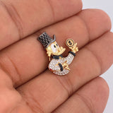 Herraje Pato Inspirado 4.3gr / 2.4cm / Tres Oros 18K $