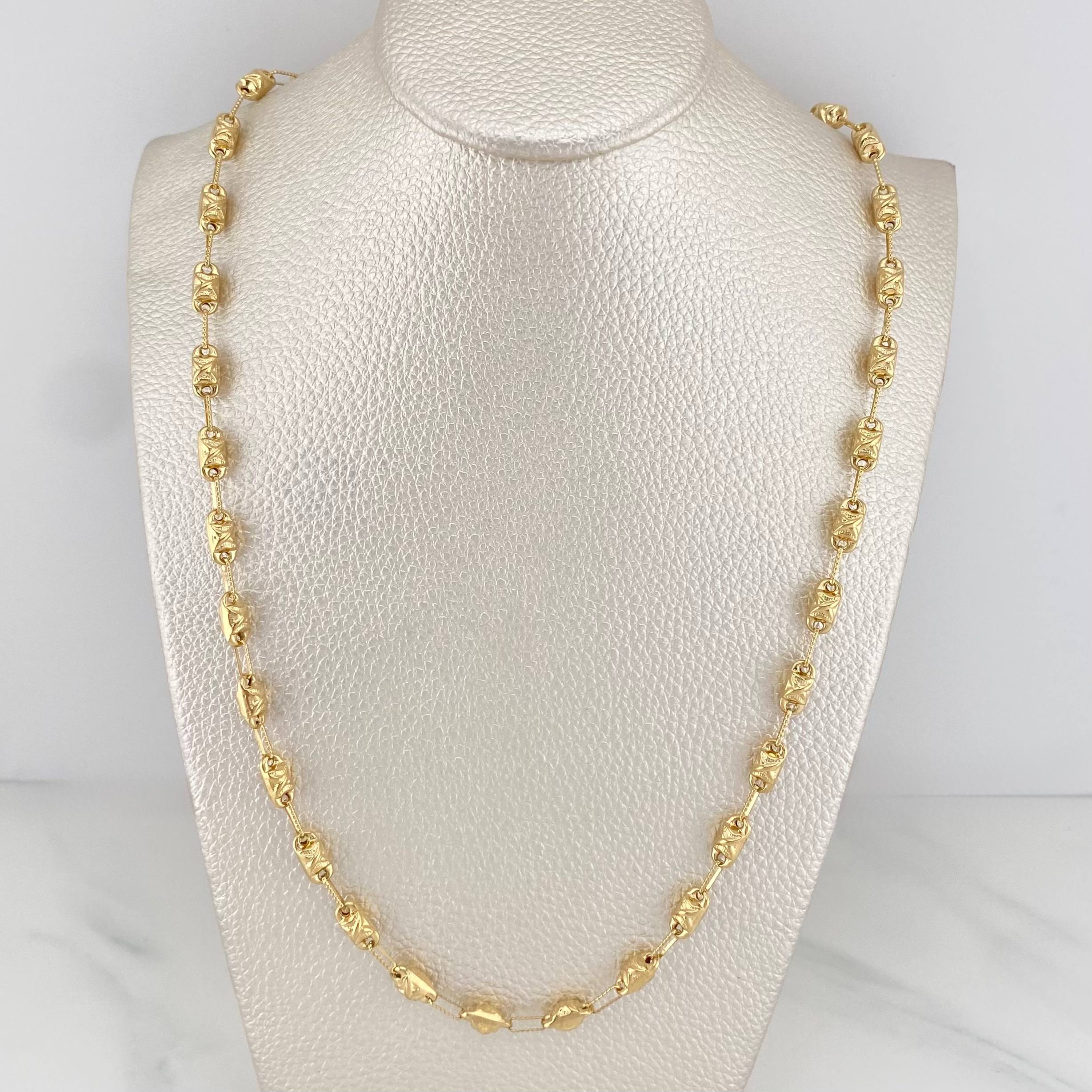 Cadena Rustica X 14 g / 62 cm / 4 mm Oro Amarillo 18K