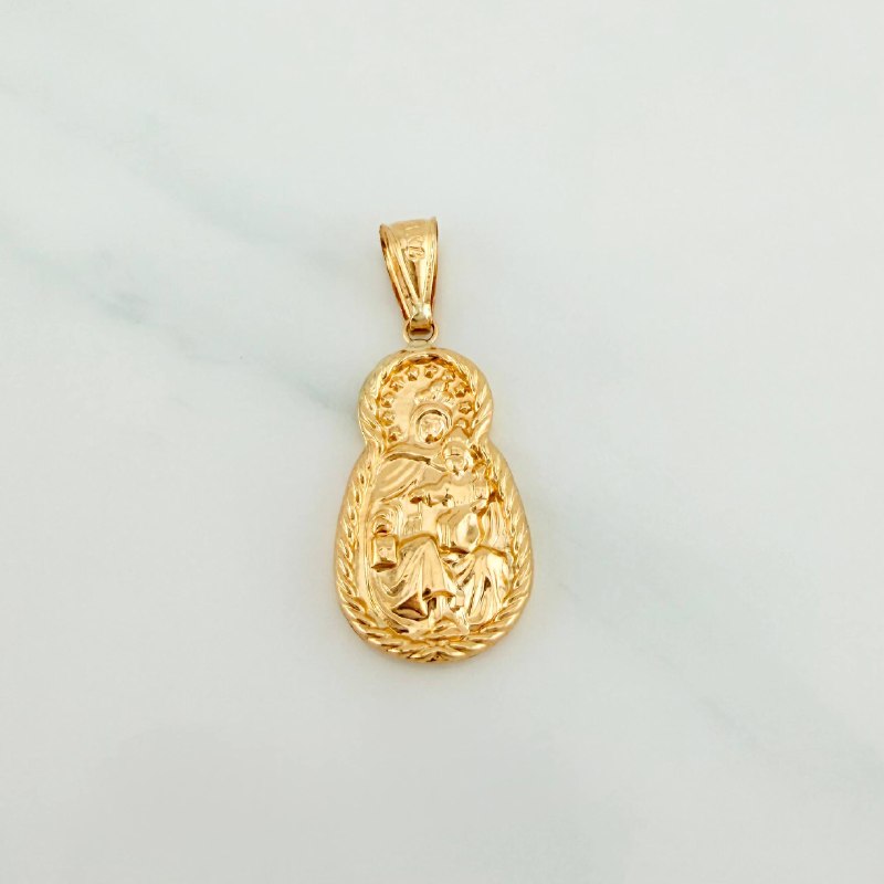 Dije Virgen Del Carmen 1.85 g / 3.7 cm Oro Amarillo 18K