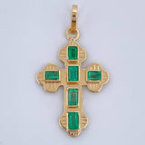 Dije Cruz Plana 1.15gr / 2.6cm / Oro Amarillo 18K &