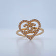 Anillo Ola Cruzada 2.6gr / T7 1/4 / Oro Amarillo 18K &