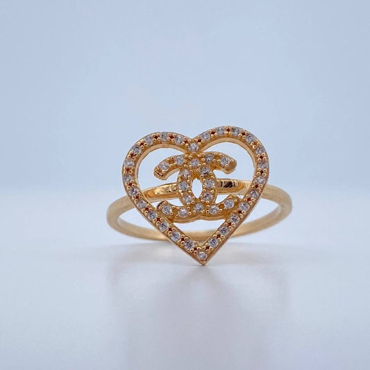 Anillo Ola Cruzada 2.6gr / T7 1/4 / Oro Amarillo 18K &