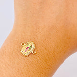 Herraje Virgen de Guadalupe 1.1g / 1.5cm Oro Amarillo 18K