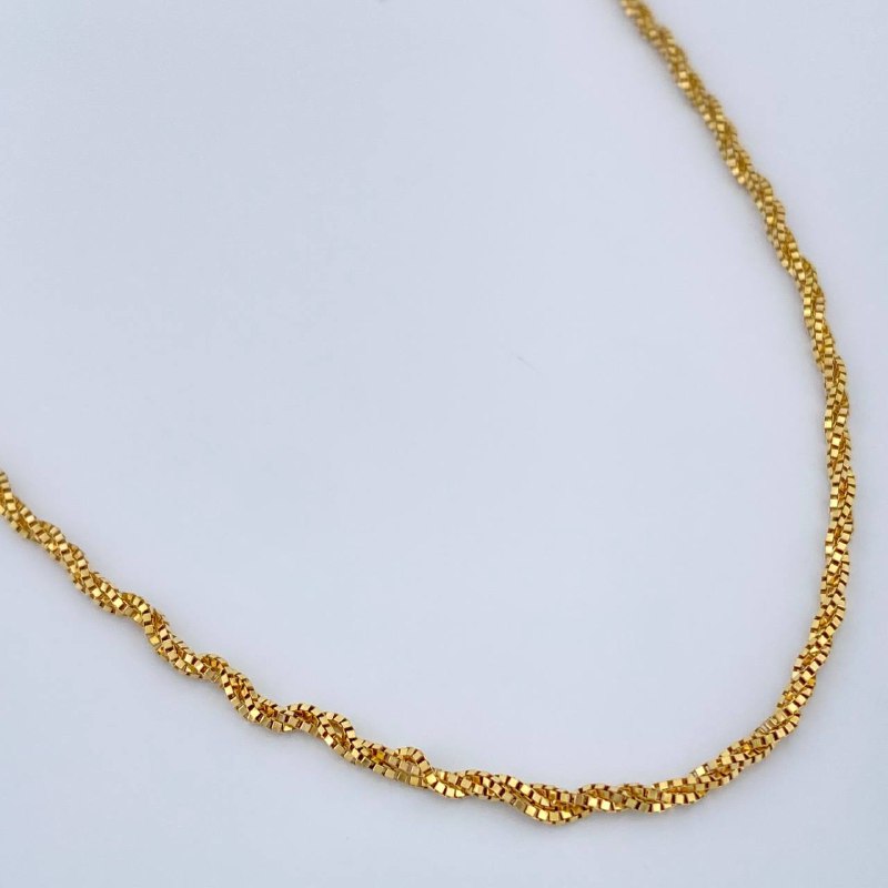 Cadena Veneciana Trenzada 3.15gr / 44.5cm / Oro Amarillo +3 18K $
