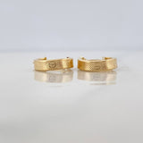 Candongas Tornillo Punteadas 1.3 g / 1.4 cm Oro Amarillo 18K
