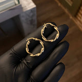 Candongas Remi  2.1gr / 2.5cm / Textura Cruzada  Oro Amarillo $
