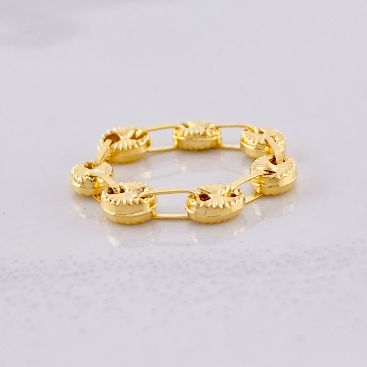 Anillo GC Diamantado 0.75g / T4 Oro Amarillo 18K