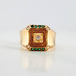 Anillo Cuadro 5.9 g / T10 Oro Amarillo 18K