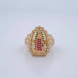 Anillo Virgen Guadalupe 6.5gr / T6 3/4 / Oro 18K $