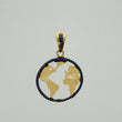 Dije Silueta Tierra 3.4 g / 3.3 cm Oro Amarillo 18K