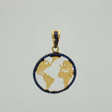 Dije Silueta Tierra 3.4 g / 3.3 cm Oro Amarillo 18K