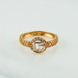 Anillo 15´S 2.25 g / T5 3/4 Dos Oros Amarillo Blanco 18K