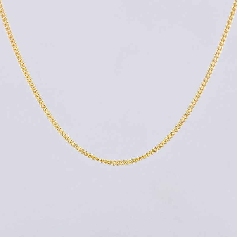 Cadena Mini Cubana 4.75g / 50cm / 1.47mm Oro Amarillo 18K