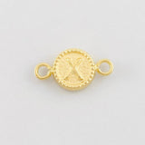 Herraje Circulo Letra X 0.45g / 1.5cm Oro Amarillo 18K