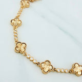 Pulso Tennis Trebol 10.35 g / 18.3 cm / 2.6 mm Oro Amarillo 18K