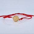 Pulsera Tejida Roja San Miguel Arcángel 0.95gr / Oro 18K &