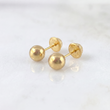 Topos Bola Lisa 0.5g / 5mm Oro Amarillo 18K