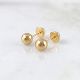 Topos Bola Lisa 0.55g / 5mm Oro Amarillo 18K