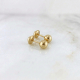 Topos Bola Lisa 0.5g / 5mm Oro Amarillo 18K