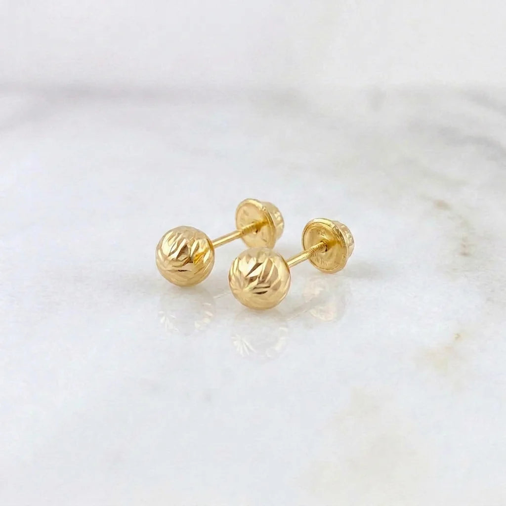 Topos Bola Diamantada 0.6g / 5mm Oro Amarillo 18K