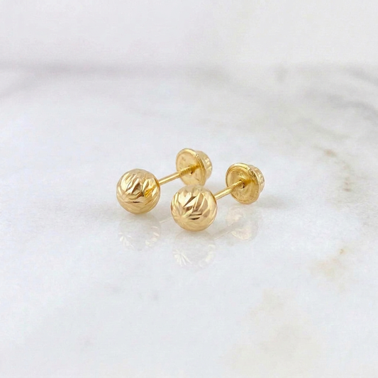 Topos Bola Diamantada 5Mm 0.6 g / 5 mm Oro Amarillo 18K