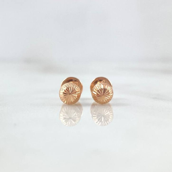 Topos Bola Diamantada 0.6g / 5mm Oro Rosa 18K