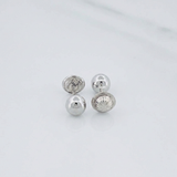 Topos Bola 0.6gr / 5mm Lisa Oro Blanco 18K