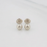 Topos Bola 0.6gr / 5mm Lisa Oro Blanco 18K