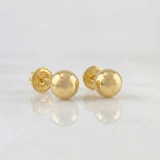 Topos Bola Lisas 0.6g / 5mm Oro Amarillo 18K