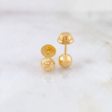 Topos Bola Diamantada 0.6 g / 5 mm Oro Amarillo 18K