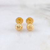 Topos Bola Diamantada 0.65 g / 5 mm Oro Amarillo 18K