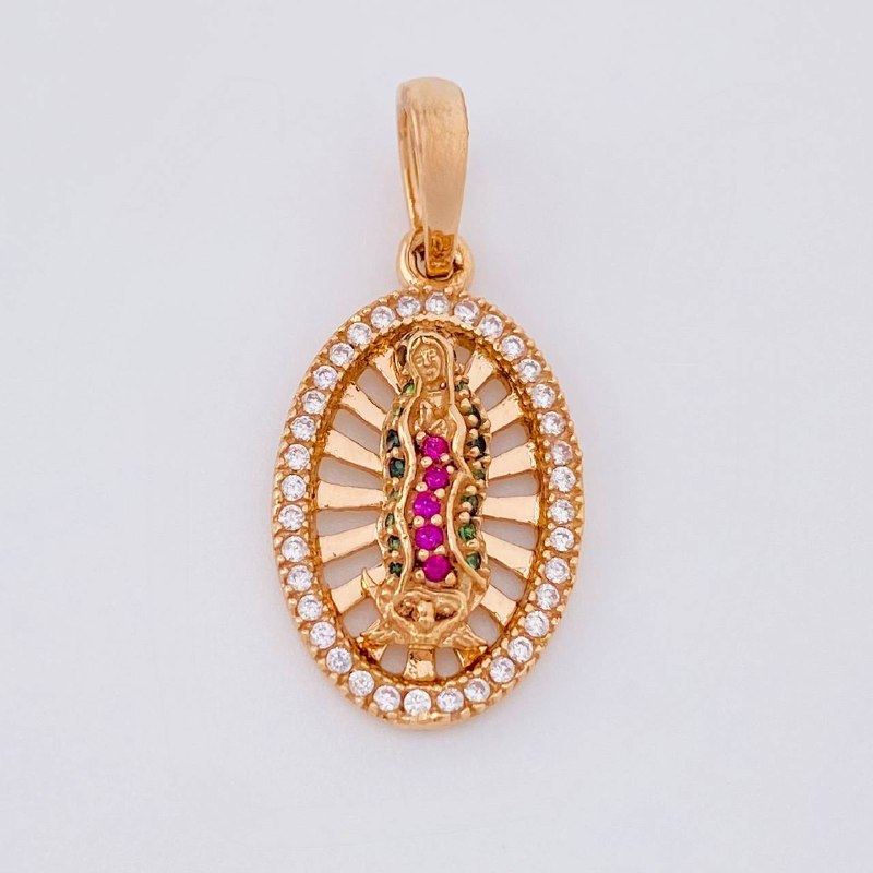 Dije Virgen De Guadalupe 2.4g / 2.5cm Oro Rosa 18K