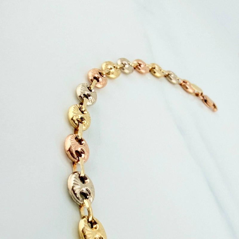 Tobillera Gc 6.25 g / 26.8 cm / 5.25 mm Tres Oros 18K