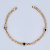Pulso Rustico Tipo Militar 6.9gr / 20cm / Oro 18K &