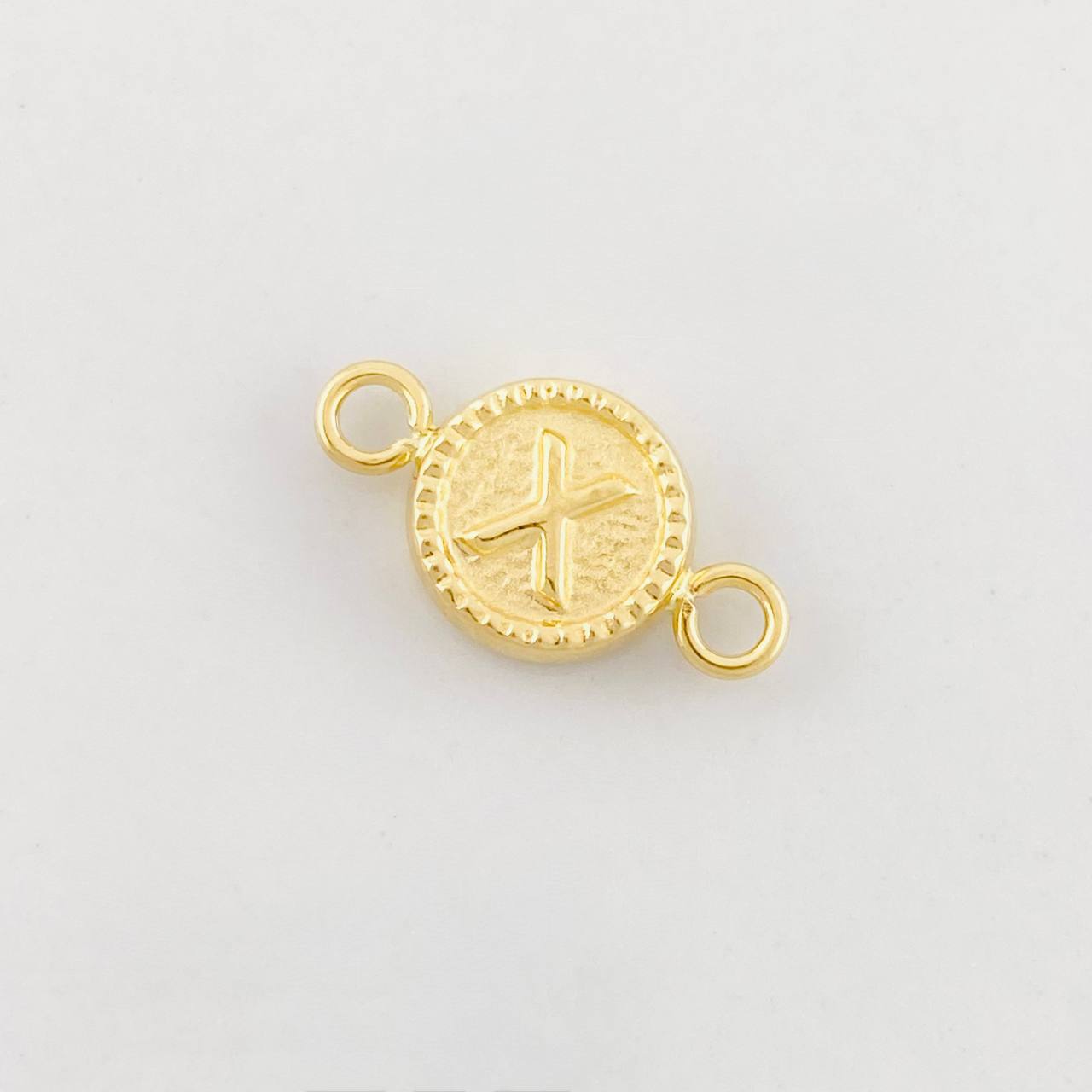 Herraje Circulo Letra X 0.45g / 1.5cm Oro Amarillo 18K