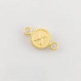 Herraje Circulo Letra X 0.45g / 1.5cm Oro Amarillo 18K