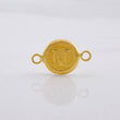 Herraje Circulo Letra M 0.4g / 1.7cm Oro Amarillo 18K
