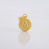 Dije Circulo Letra A 0.4g / 1.5cm Oro Amarillo 18K