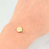 Herraje Circulo Letra X 0.45g / 1.5cm Oro Amarillo 18K