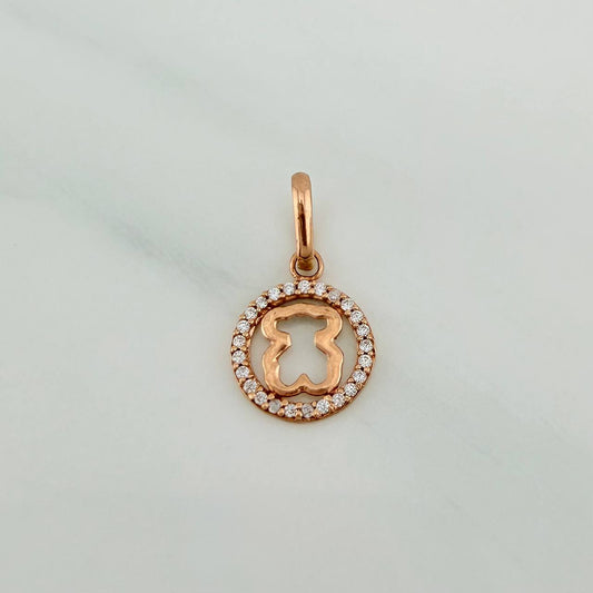 Dije Silueta Oso Ts 0.4gr / 1.4cm / Oro Amarillo 18K %