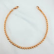 Tobillera Militar Media Luna 11.95 g / 26.3 cm / 4 mm Oro Rosa 18K