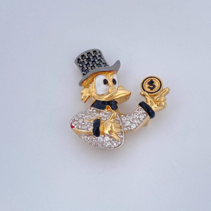 Herraje Pato Inspirado 4.3gr / 2.4cm / Tres Oros 18K $