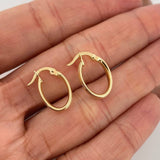 Candongas Juli Ovaladas 1.05 g / 1.7 cm Oro Amarillo 18K